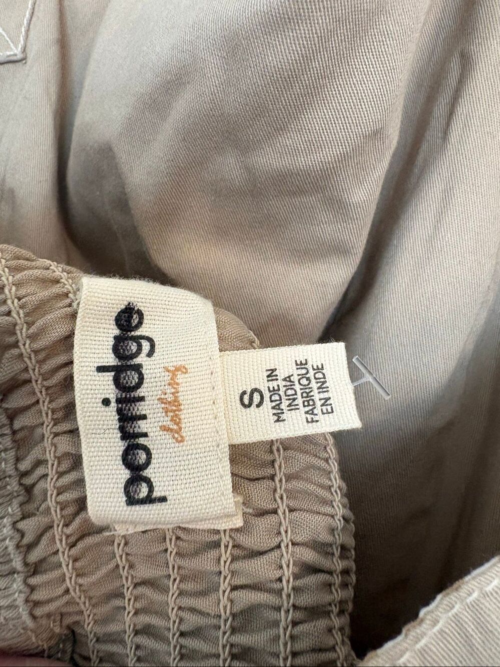 NWOT Anthropologie Porridge Halter Utility Midi Dress In Neutral Size Small - Picture 11 of 11